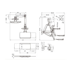 Multibrackets 4351 base e supporto per PC workstation All-in-One 11,5 kg Bianco 38,1 cm (15") 68,6 cm (27")