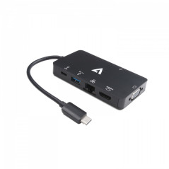 V7 V7UC-U3CRJ45HDVG-BLK adattatore grafico USB 3840 x 2160 Pixel Nero