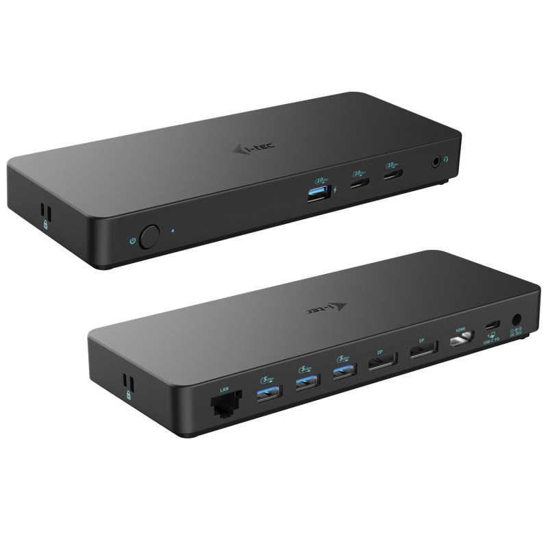 i-tec C31TRIPLEDOCKPDPRO2UK replicatore di porte e docking station per laptop Cablato USB 3.2 Gen 1 (3.1 Gen 1) Type-C Nero