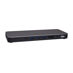 V7 DOCKTB4PT replicatore di porte e docking station per laptop Cablato Thunderbolt 4 Nero, Argento