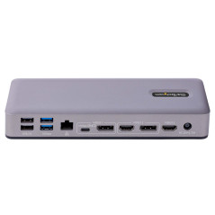 StarTech.com Docking Station USB-C - Dock USB Tipo C Multi Monitor - HDMI DP USB- C con DP Alt-mode - 3x 4K30Hz 2x 4K60Hz - Hub