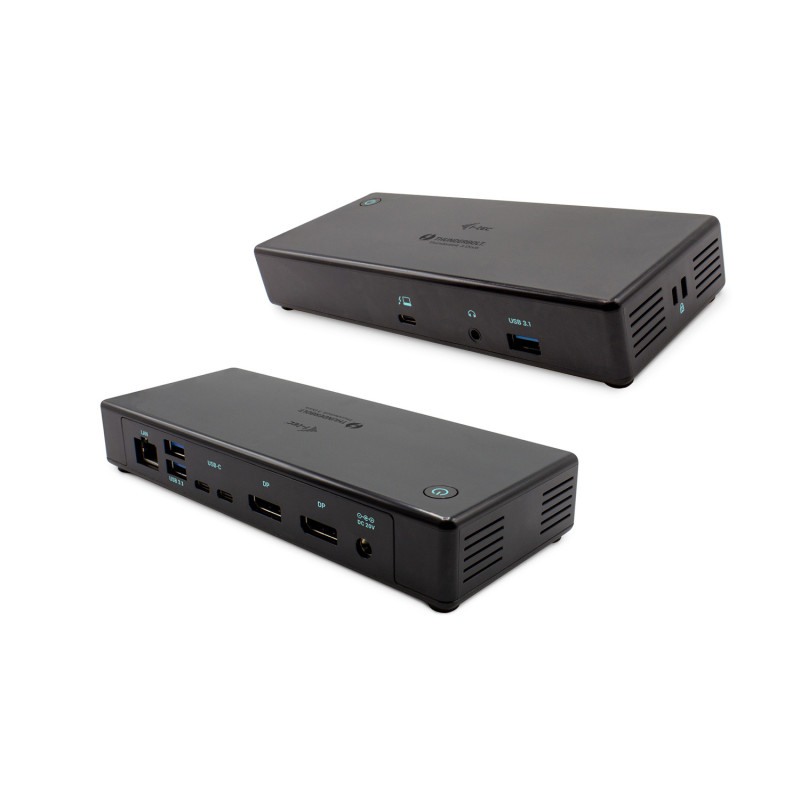 i-tec TB3CDUALDPDOCKPD replicatore di porte e docking station per laptop Cablato Thunderbolt 3 Nero