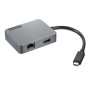 Lenovo 4X91A30366 replicatore di porte e docking station per laptop Cablato USB 2.0 Type-C Grigio