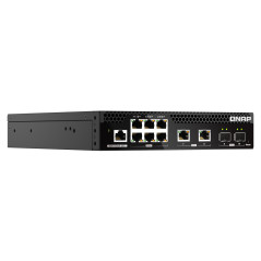 QNAP QSW-M2106R-2S2T switch di rete Gestito L2 10G Ethernet (100/1000/10000) 1U Nero