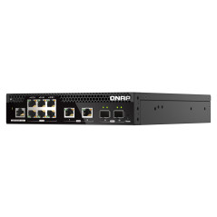 QNAP QSW-M2106R-2S2T switch di rete Gestito L2 10G Ethernet (100 1000 10000) 1U Nero