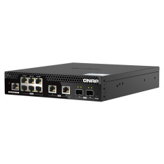 QNAP QSW-M2106R-2S2T switch di rete Gestito L2 10G Ethernet (100 1000 10000) 1U Nero