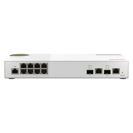 QNAP QSW-M2108-2C switch di rete Gestito L2 2.5G Ethernet (100/1000/2500) Grigio, Bianco