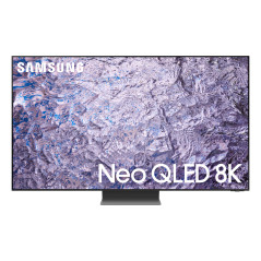 Samsung Series 8 TV QE85QN800CTXZT Neo QLED 8K, Smart TV 85" Processore Neural Quantum 8K, Dolby Atmos e OTS+, Titan Black 2023