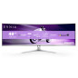 Philips Evnia 8000 49M2C8900/00 Monitor PC 124,2 cm (48.9") 5120 x 1440 Pixel Dual QHD QDOLED Bianco