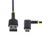 StarTech.com Cavo da USB-A a USB-C a 90° da 1m - Cavetto di Ricarica Veloce USB Tipo C per uso intensivo - Cavo Dati da USB 2.0