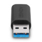 Lindy 41904 adattatore per inversione del genere dei cavi USB 3.2 Type A USB 3.2 Type C Nero