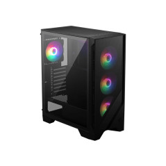 MSI MAG FORGE 120A AIRFLOW computer case Midi Tower Nero, Trasparente