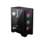 MSI MAG FORGE 120A AIRFLOW computer case Midi Tower Nero, Trasparente