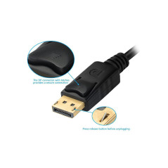 Equip 133441 cavo e adattatore video 0,24 m DisplayPort DVI-D + VGA (D-Sub) + HDMI Nero