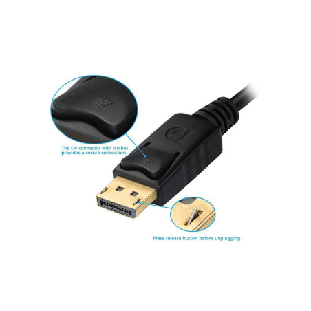 Equip 133441 cavo e adattatore video 0,24 m DisplayPort DVI-D + VGA (D-Sub) + HDMI Nero