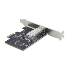 StarTech.com Scheda di Rete SFP GbE a 1 porta, PCIe 2.1 x1, Intel I210-IS, Controller 1GbE, 1000BASE rame fibra ottica, NIC