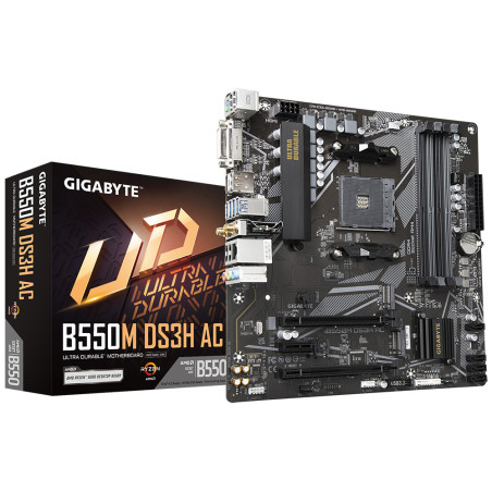 GIGABYTE B550M DS3H AC scheda madre AMD B550 Socket AM4 micro ATX