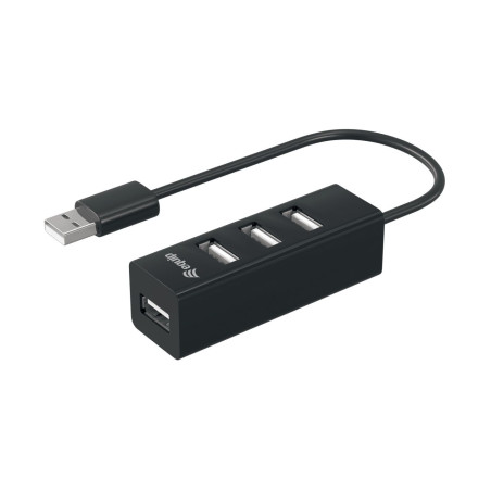 Equip 128955 hub di interfaccia USB 2.0 480 Mbit s Nero