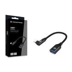 Conceptronic ABBY19B adattatore per inversione del genere dei cavi USB-C USB-A Nero