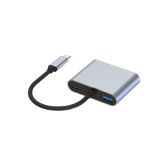 Conceptronic DONN16G Cablato USB 3.2 Gen 1 (3.1 Gen 1) Type-C Grigio