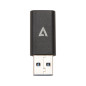 V7 V7USB3AC adattatore per inversione del genere dei cavi USB A USB C Nero