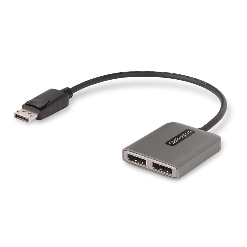 StarTech.com Hub MST DisplayPort a 2 Porte - Adattatore Multi-Monitor DP 1.4 a 2x DP 5K 60Hz - Sdoppiatore\Splitter Video