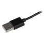 StarTech.com Cavo connettore ad angolo lightning a 8 pin Apple a USB nero da 2 m per iPhone/iPod/iPad