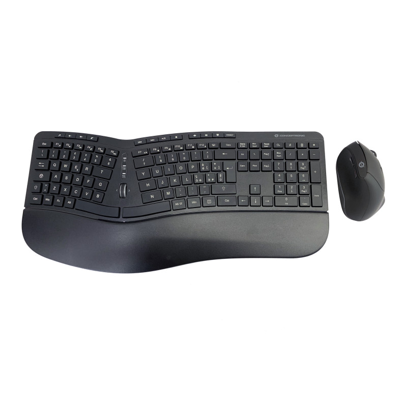 Conceptronic ORAZIO02IT tastiera Mouse incluso Ufficio RF Wireless QWERTY Italiano Nero