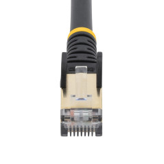 StarTech.com Cavo di Rete Ethernet Cat6a - Cavo Schermato STP da 1m - Nero