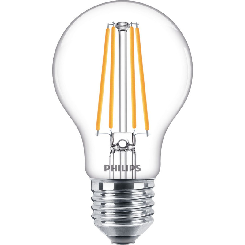 Philips Lampadina trasparente a filamento 75 W A60 E27 x3