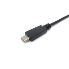 Equip 133392 cavo seriale Nero 1,5 m USB tipo-C DB-9