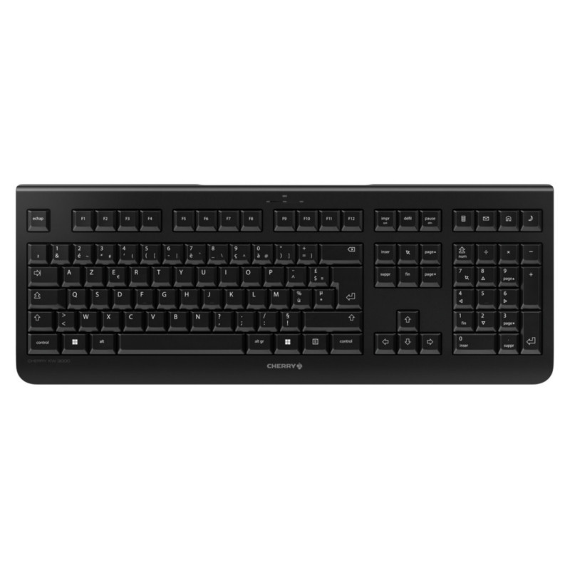 CHERRY KW 3000 tastiera Universale RF Wireless AZERTY Francese Nero