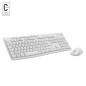 Logitech MK295 Silent Wireless Combo tastiera Mouse incluso Ufficio RF Wireless QWERTY Inglese Bianco