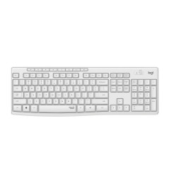 Logitech MK295 Silent Wireless Combo tastiera Mouse incluso Ufficio RF Wireless QWERTY Inglese Bianco