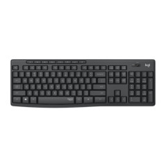 Logitech MK295 Silent Wireless Combo tastiera Mouse incluso Ufficio RF Wireless QWERTZ Svizzere Grafite