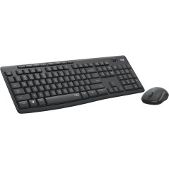 Logitech MK295 Silent Wireless Combo tastiera Mouse incluso Ufficio USB QWERTY Spagnolo Grafite