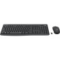 Logitech MK295 Silent Wireless Combo tastiera Mouse incluso Ufficio USB QWERTY Nordic Grafite