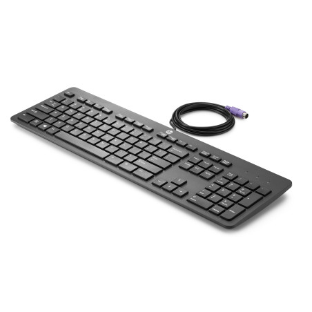 HP PS 2 Slim Business Keyboard tastiera Ufficio PS 2 QWERTY Inglese Nero