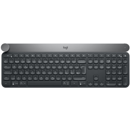 Logitech Craft Advanced keyboard with creative input dial tastiera Universale RF senza fili + Bluetooth QWERTY Nordic Nero,