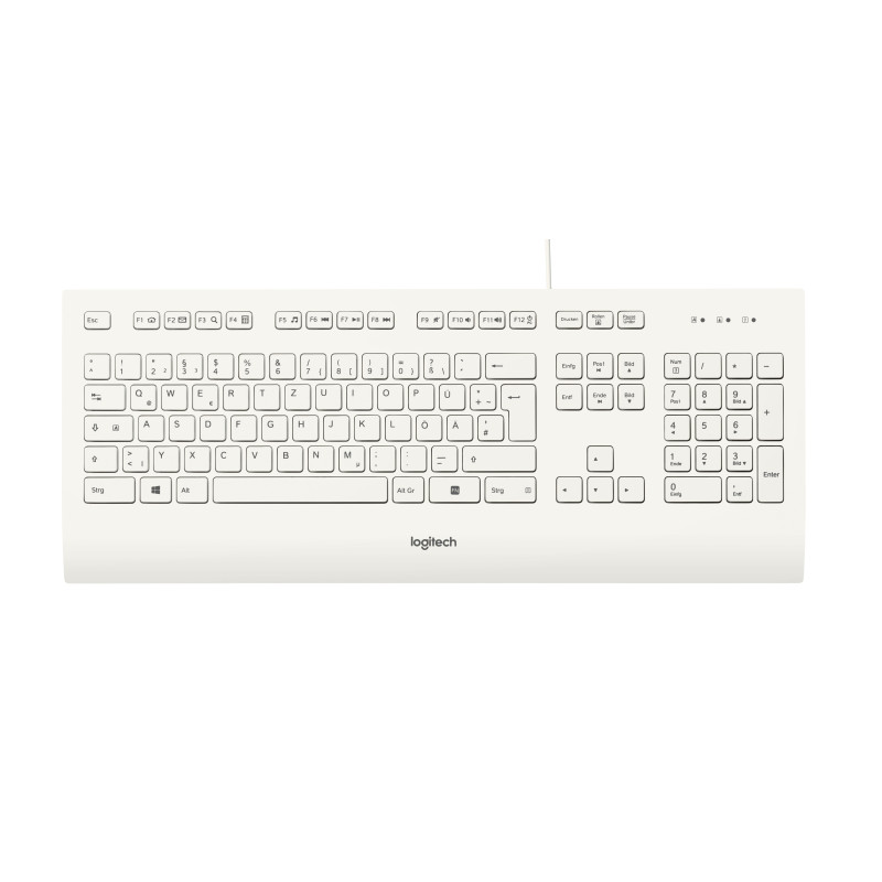 Logitech K280E Pro f/ Business tastiera Ufficio USB QWERTZ Tedesco Bianco