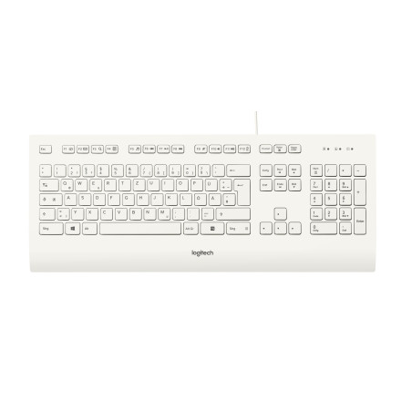 Logitech K280E Pro f  Business tastiera Ufficio USB QWERTZ Tedesco Bianco