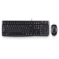 Logitech Desktop MK120 tastiera Mouse incluso USB Bulgaro Nero