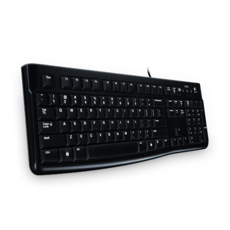 Logitech K120 Corded Keyboard tastiera USB Greco Nero