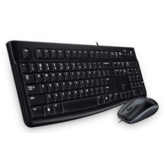 Logitech Desktop MK120 tastiera Mouse incluso USB QWERTZ Slovacco Nero