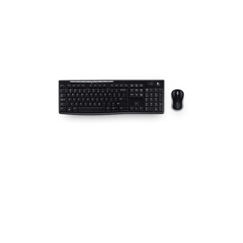 Logitech Wireless Combo MK270 tastiera Mouse incluso Casa RF Wireless QWERTZ Ceco Nero