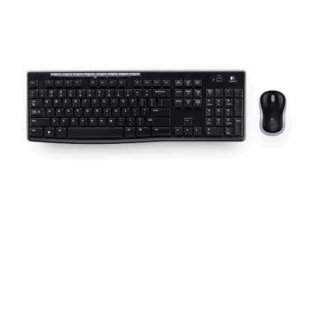 Logitech Wireless Combo MK270 tastiera Mouse incluso Casa RF Wireless QWERTZ Ceco Nero