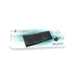 Logitech Wireless Combo MK270 tastiera Mouse incluso Casa USB QWERTY Inglese UK Nero