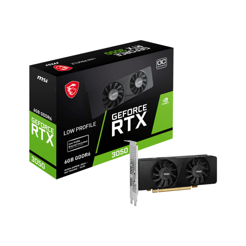 MSI GEFORCE RTX 3050 LP 6G OC scheda video NVIDIA 6 GB GDDR6