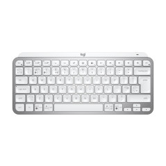 Logitech MX Keys Mini for Business tastiera Ufficio RF senza fili + Bluetooth QWERTY Inglese britannico Alluminio, Bianco