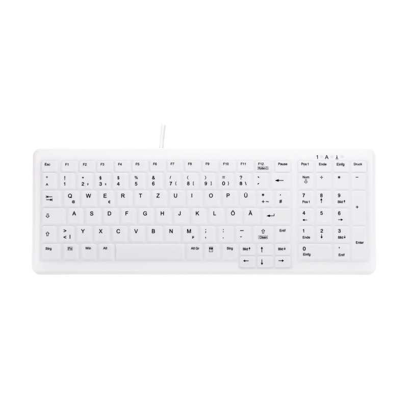 CHERRY AK-C7000 tastiera Medico USB QWERTZ Tedesco Bianco